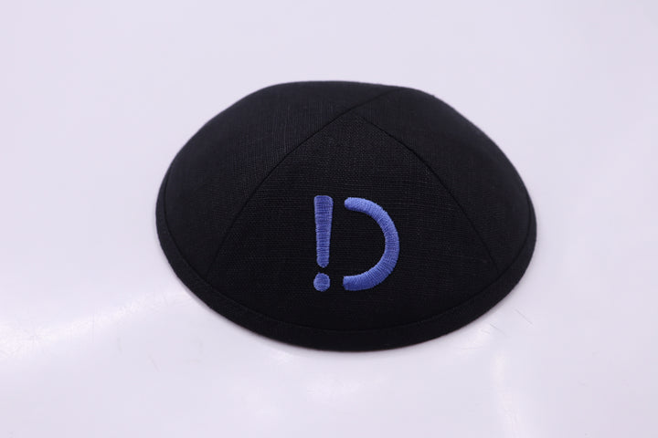 LIMITED EDITION DansDeals 20th Birthday! - Black Linen Kippah